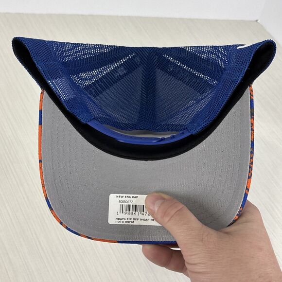 New York Knicks 2024 Tip Off New Era 9FORTY A-Frame Hat Cap One Size NEW - Picture 6 of 7